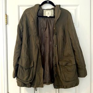 Forever 21, light weight jacket. Hunter green, medium.